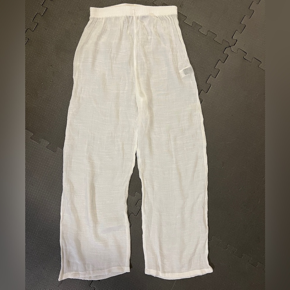 SHEIN Crisp White beach pants